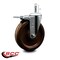 Service Caster 6 High Temp Phenolic Wheel Swivel 7/16'' Stem Caster Total Lock Brake SCC-GRTTL20S615-PHRHT-716138 - alternate 4